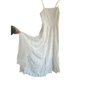 White Spaghetti Strap Maxi Dress